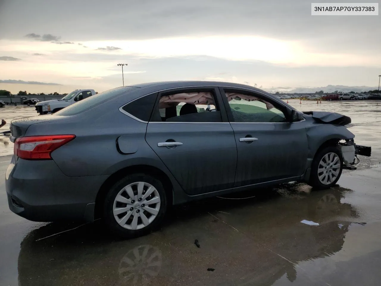 2016 Nissan Sentra S VIN: 3N1AB7AP7GY337383 Lot: 52598244