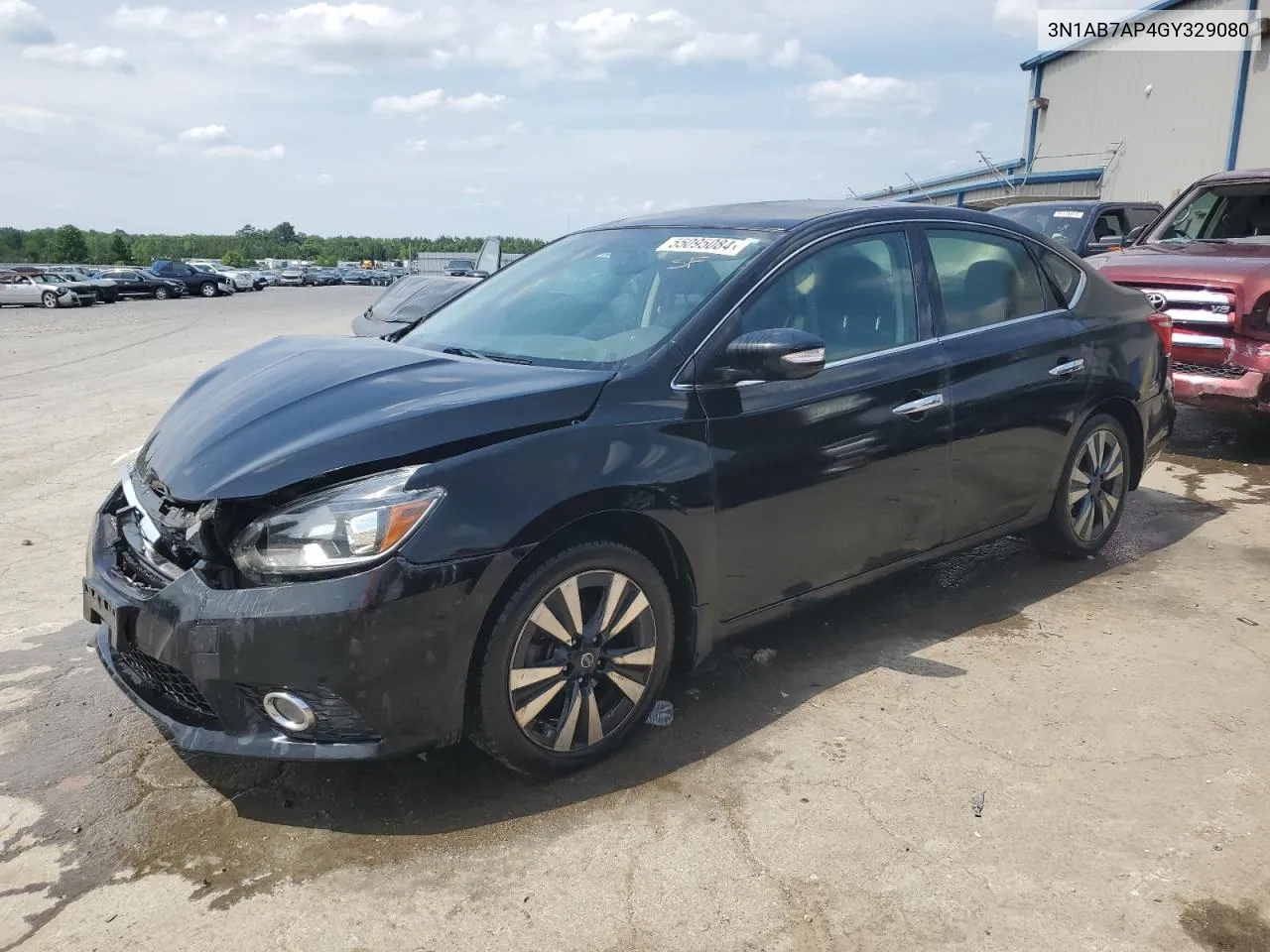 2016 Nissan Sentra S VIN: 3N1AB7AP4GY329080 Lot: 55095084