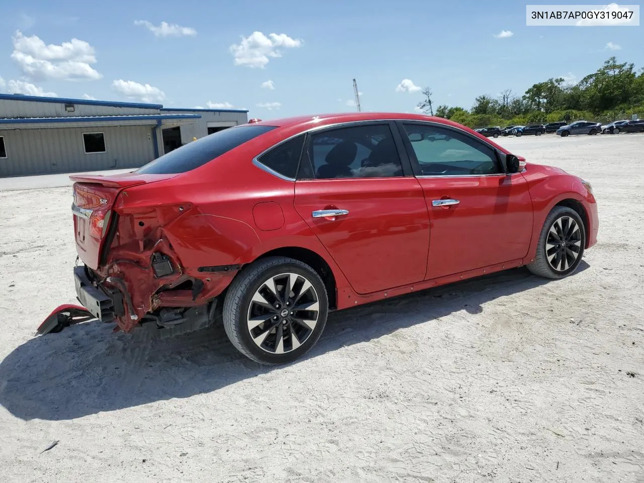 2016 Nissan Sentra S VIN: 3N1AB7AP0GY319047 Lot: 61875794