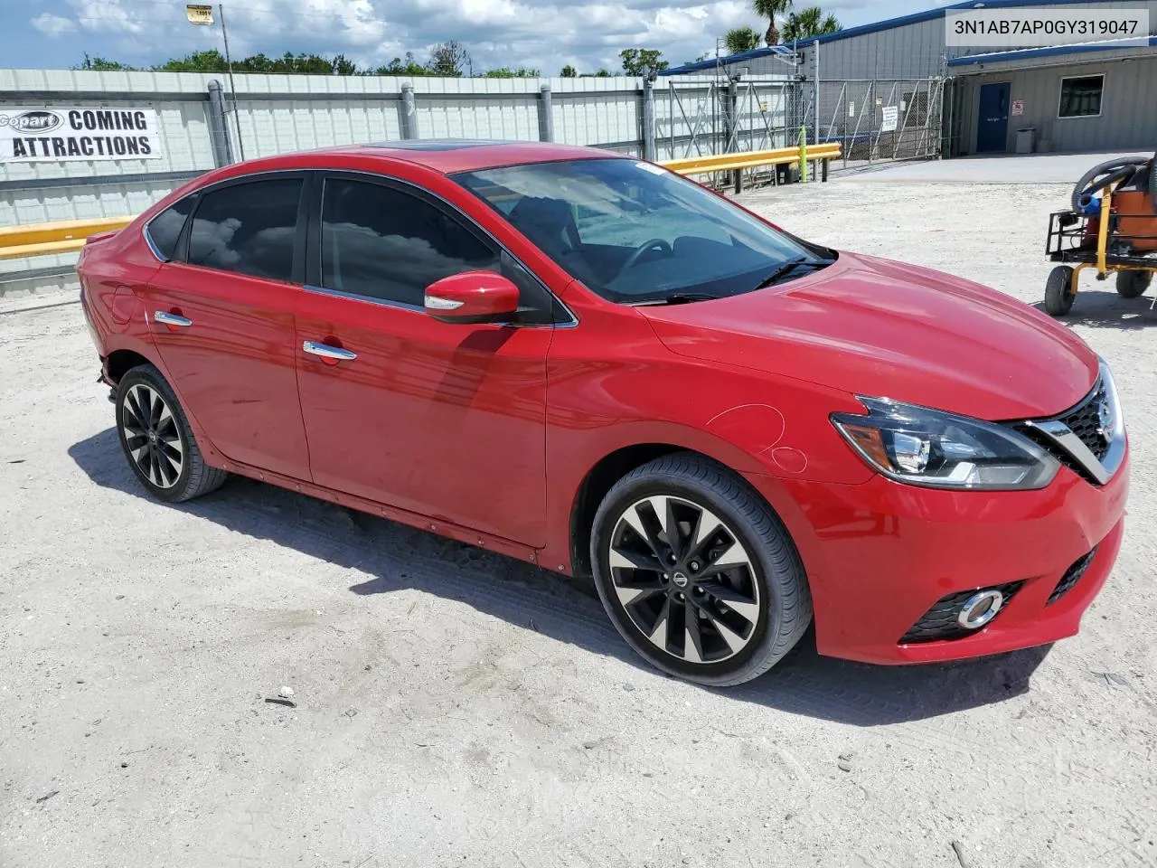 2016 Nissan Sentra S VIN: 3N1AB7AP0GY319047 Lot: 61875794