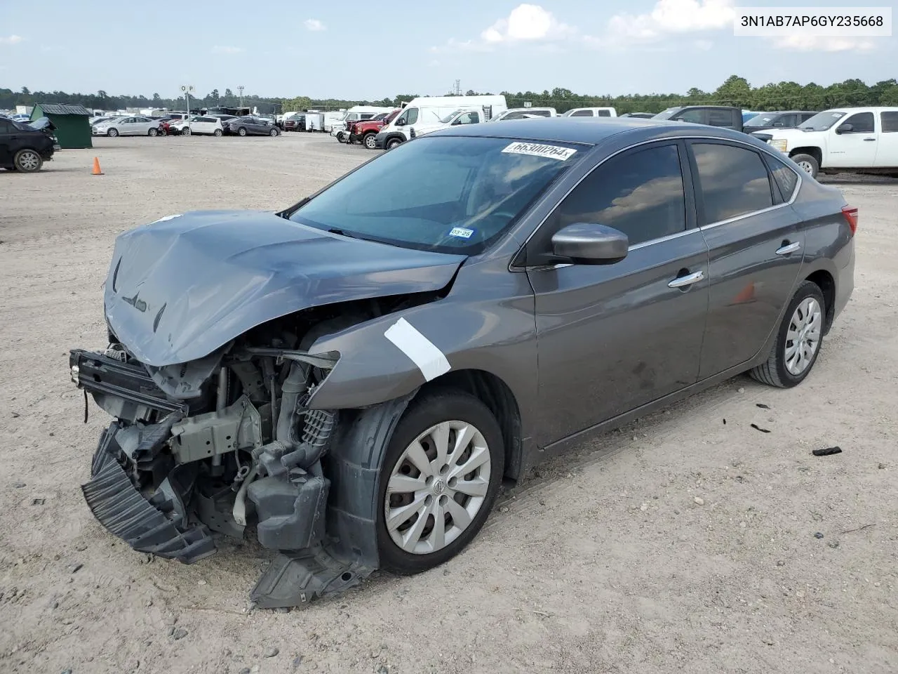 3N1AB7AP6GY235668 2016 Nissan Sentra S