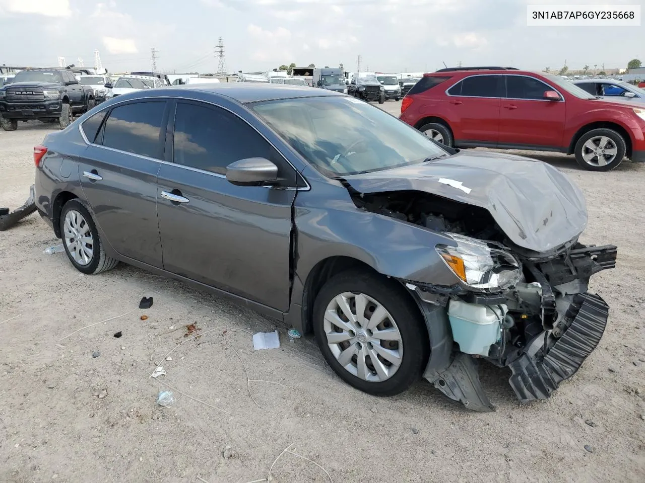 2016 Nissan Sentra S VIN: 3N1AB7AP6GY235668 Lot: 66300264