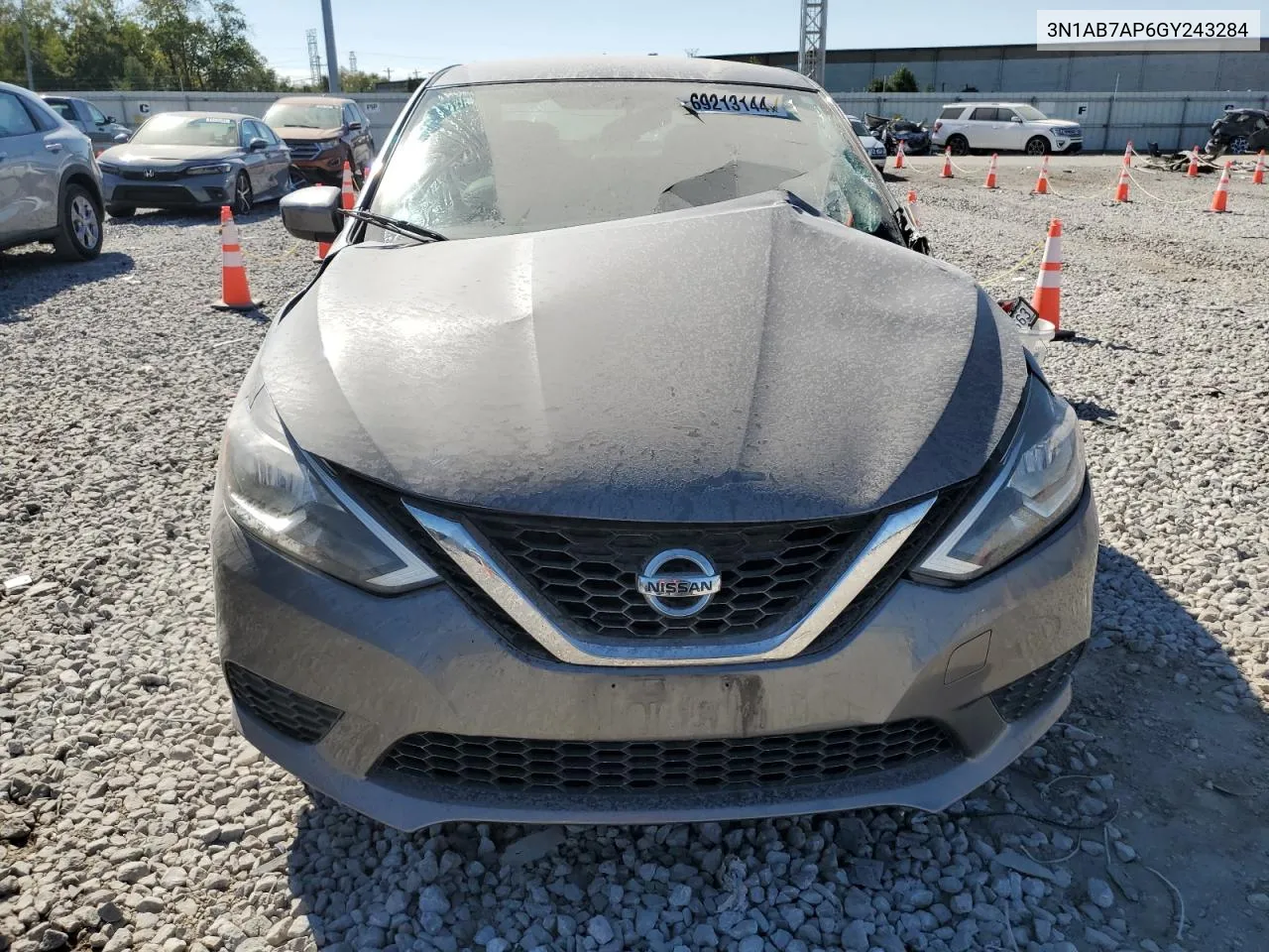 2016 Nissan Sentra S VIN: 3N1AB7AP6GY243284 Lot: 69213144