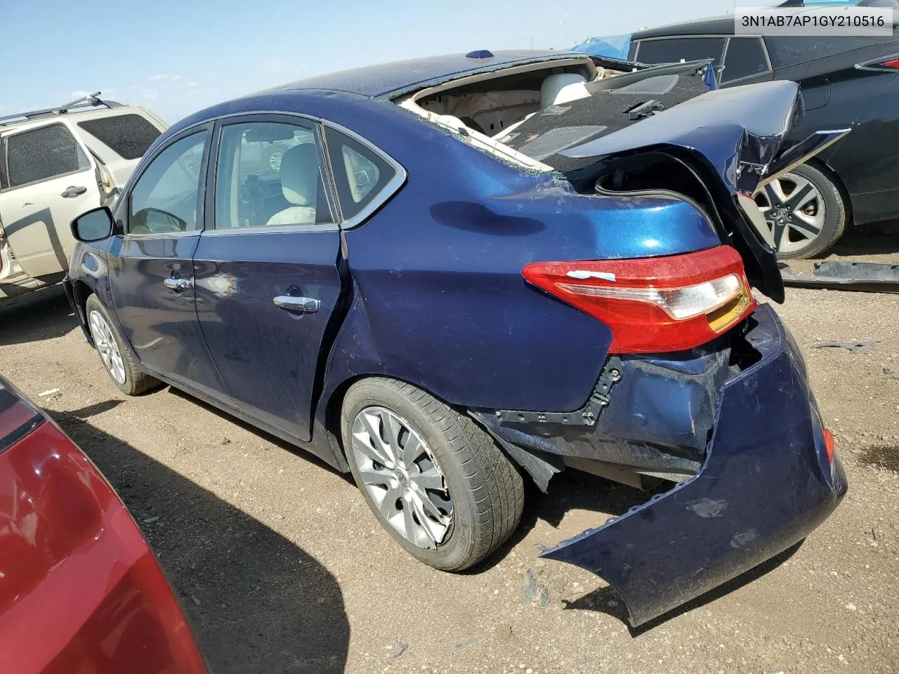 3N1AB7AP1GY210516 2016 Nissan Sentra S