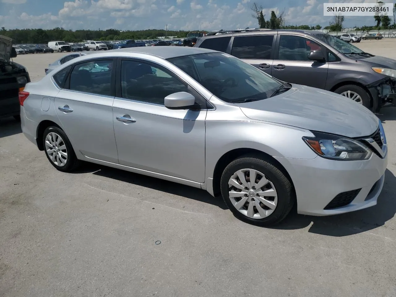 2016 Nissan Sentra S VIN: 3N1AB7AP7GY288461 Lot: 71778164