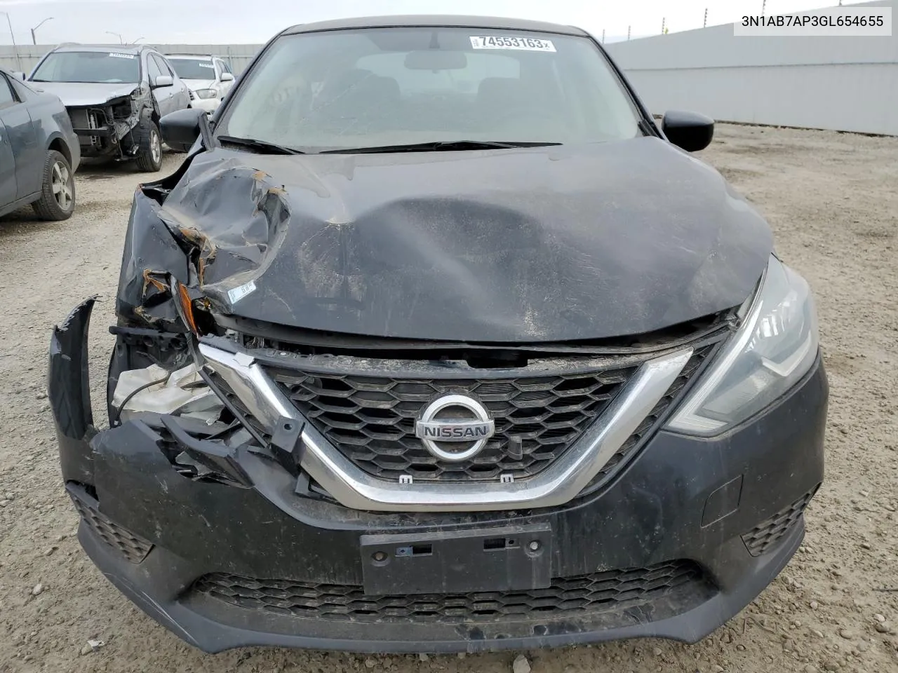 3N1AB7AP3GL654655 2016 Nissan Sentra S