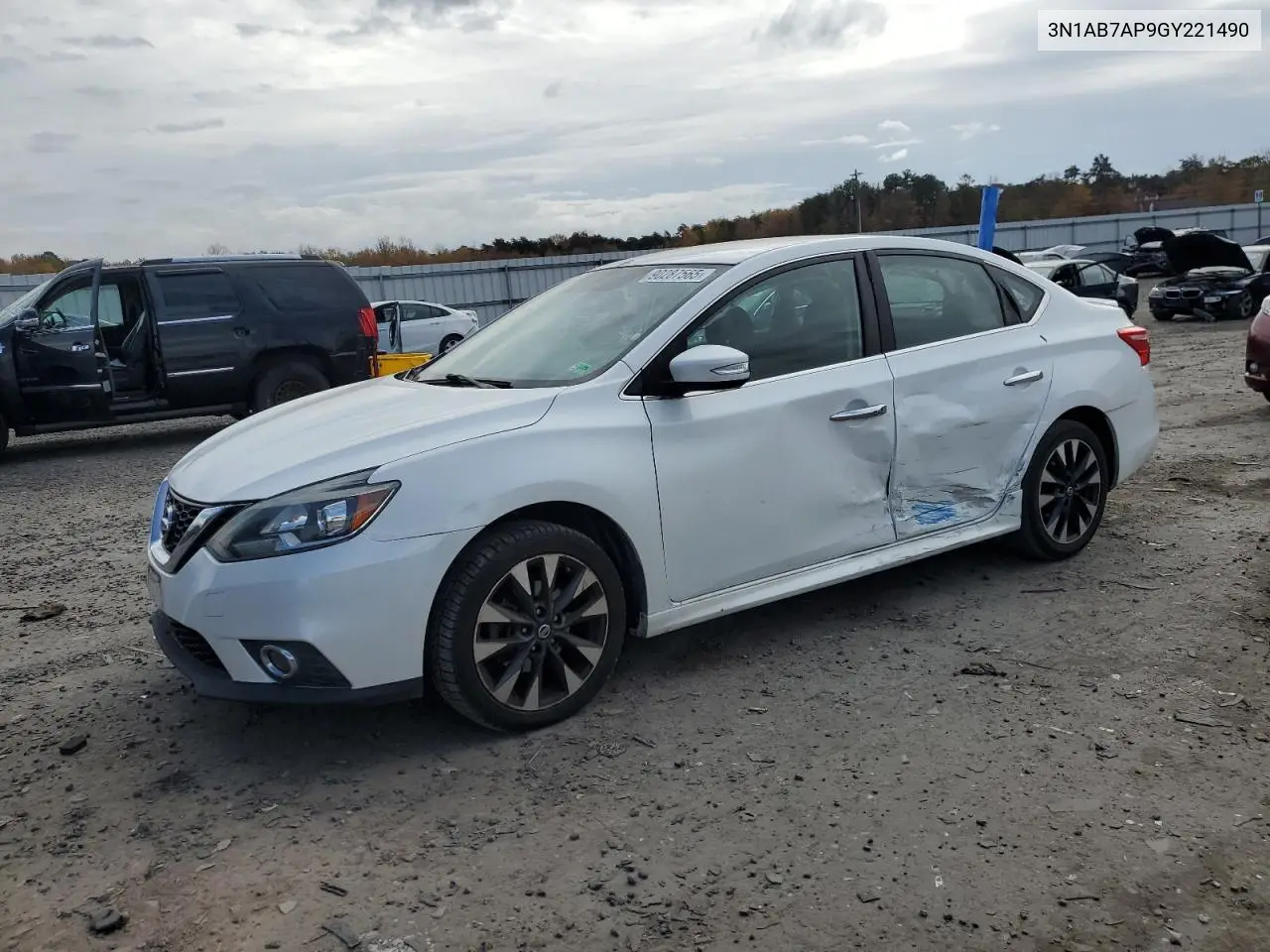3N1AB7AP9GY221490 2016 Nissan Sentra S