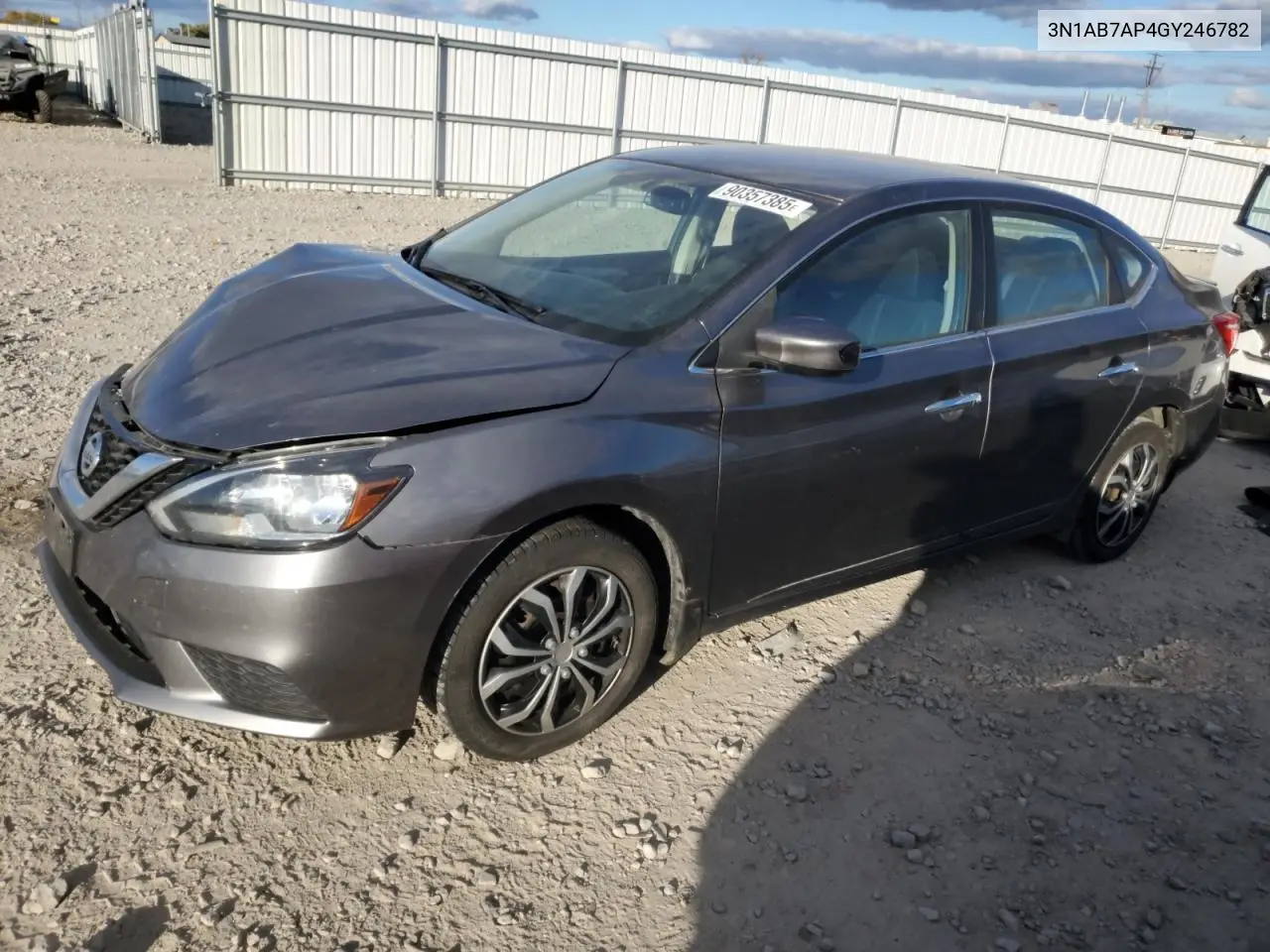 3N1AB7AP4GY246782 2016 Nissan Sentra S