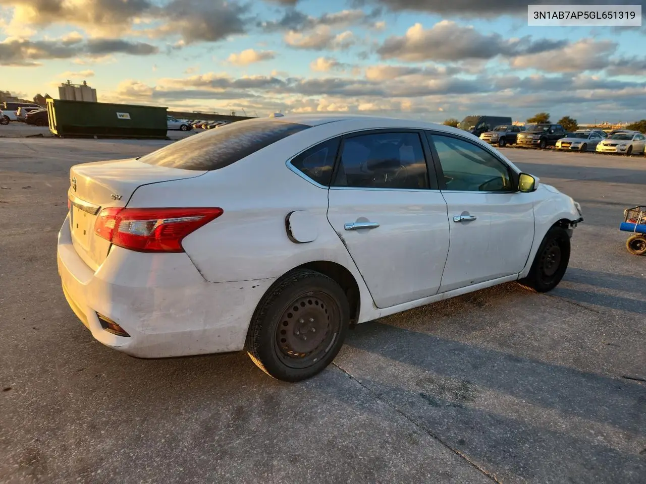 3N1AB7AP5GL651319 2016 Nissan Sentra S