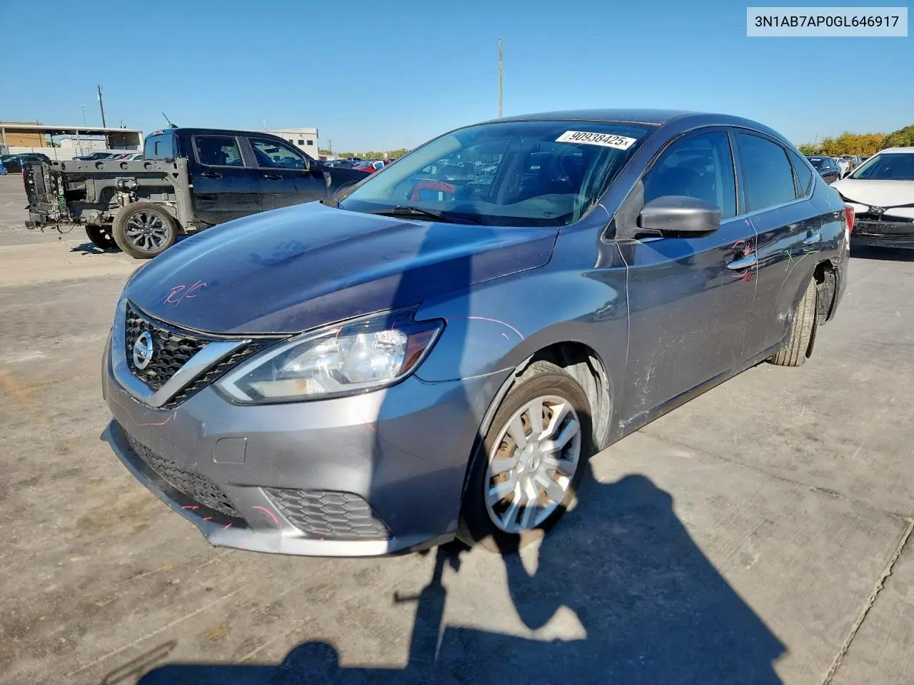 3N1AB7AP0GL646917 2016 Nissan Sentra S