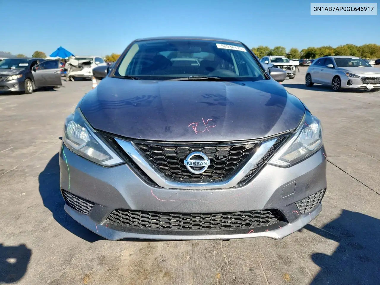 3N1AB7AP0GL646917 2016 Nissan Sentra S