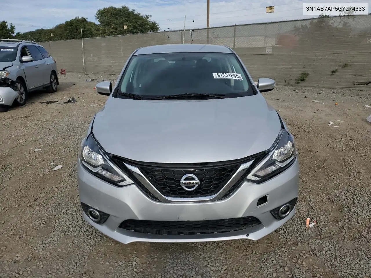 3N1AB7AP5GY274333 2016 Nissan Sentra S
