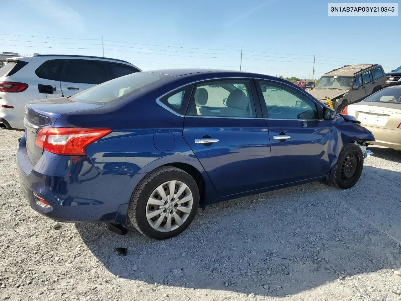 3N1AB7AP0GY210345 2016 Nissan Sentra S