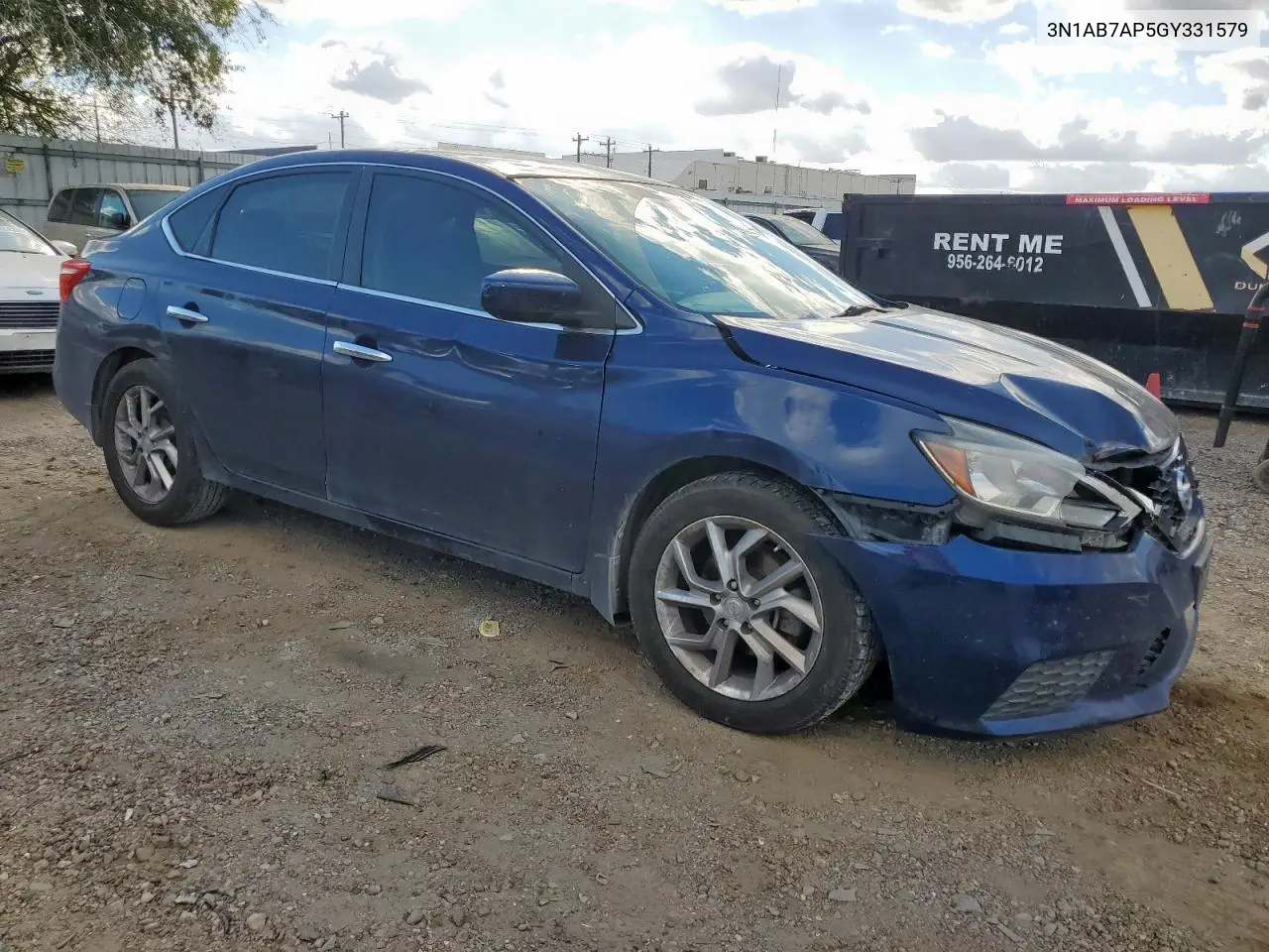 3N1AB7AP5GY331579 2016 Nissan Sentra S