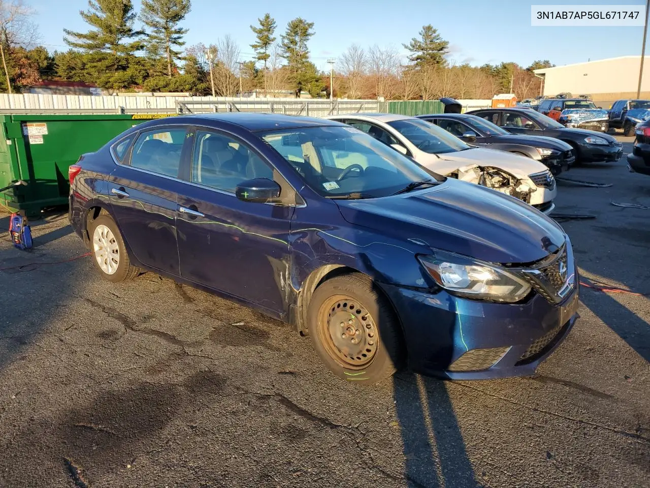 3N1AB7AP5GL671747 2016 Nissan Sentra S