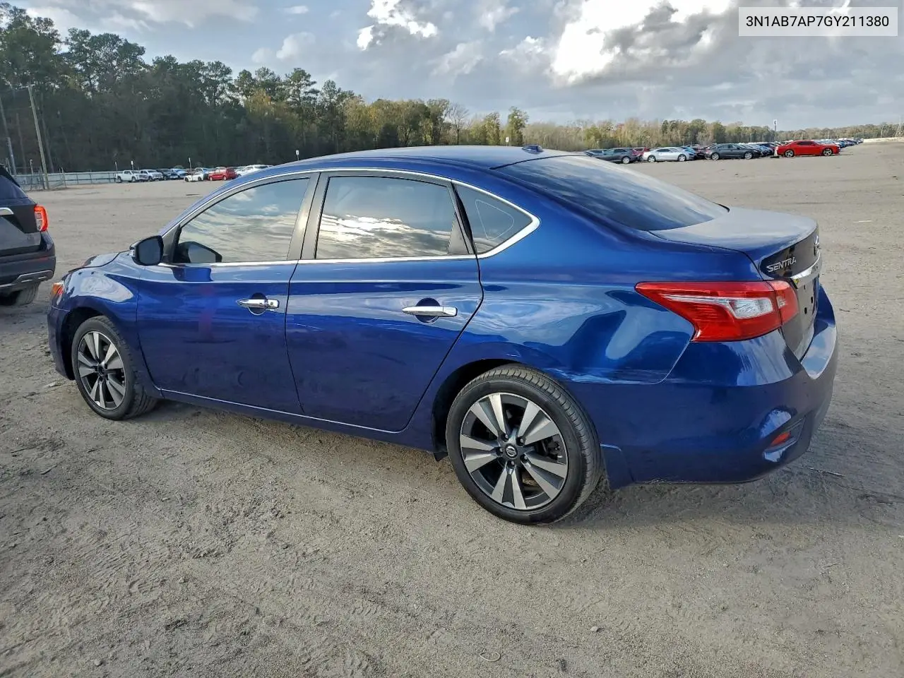 3N1AB7AP7GY211380 2016 Nissan Sentra S