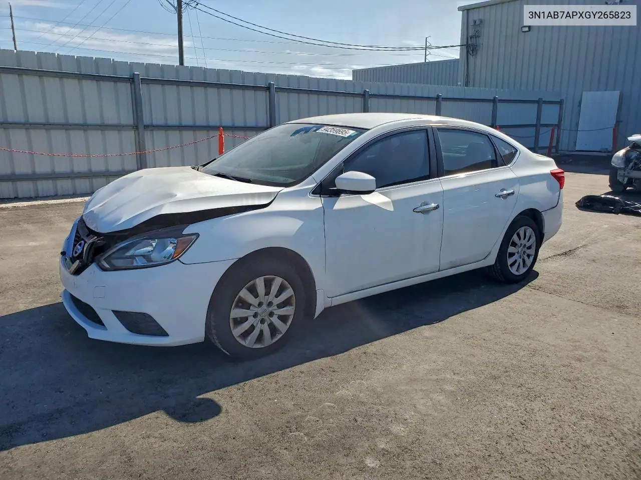 3N1AB7APXGY265823 2016 Nissan Sentra S