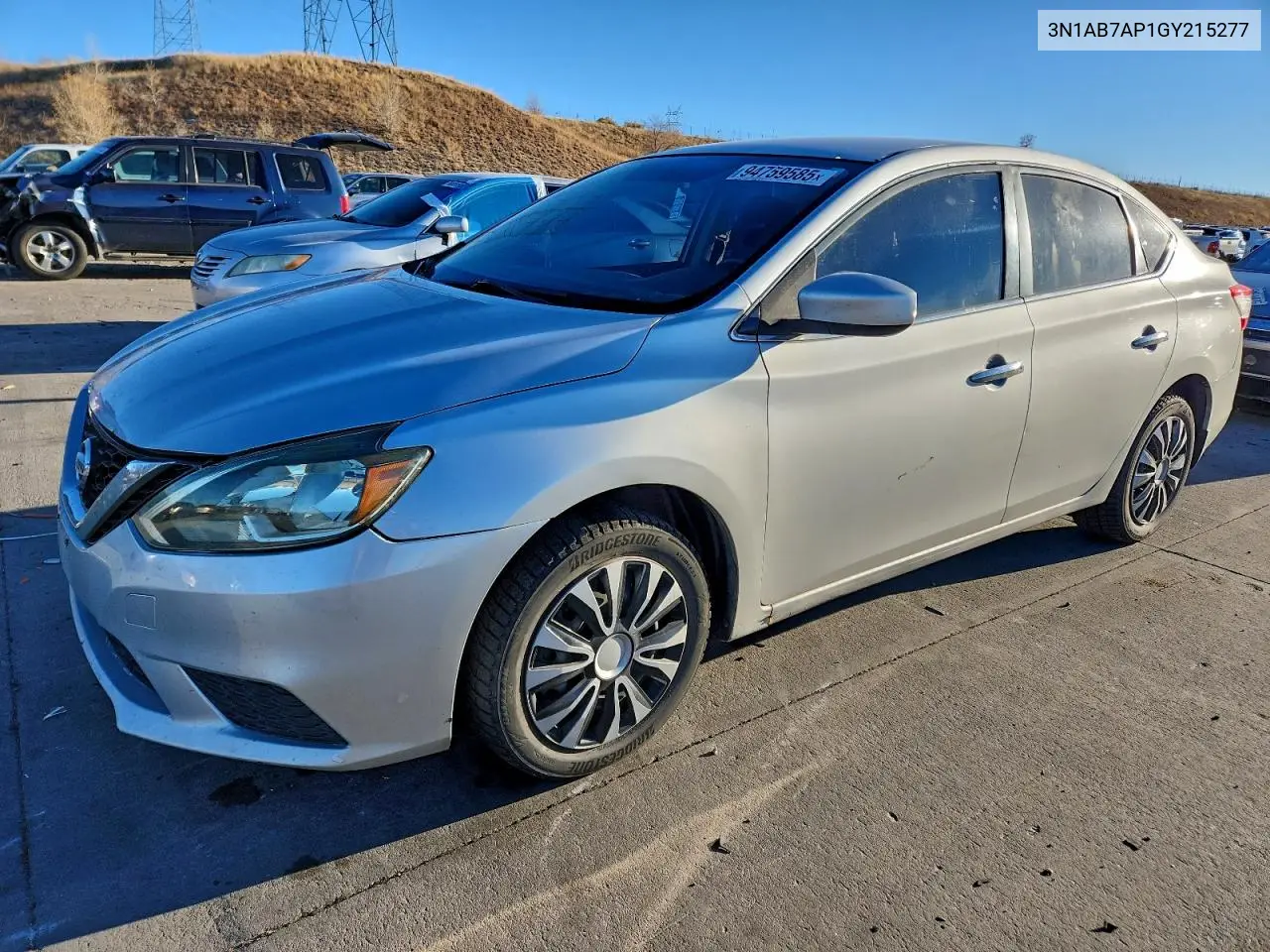 3N1AB7AP1GY215277 2016 Nissan Sentra S