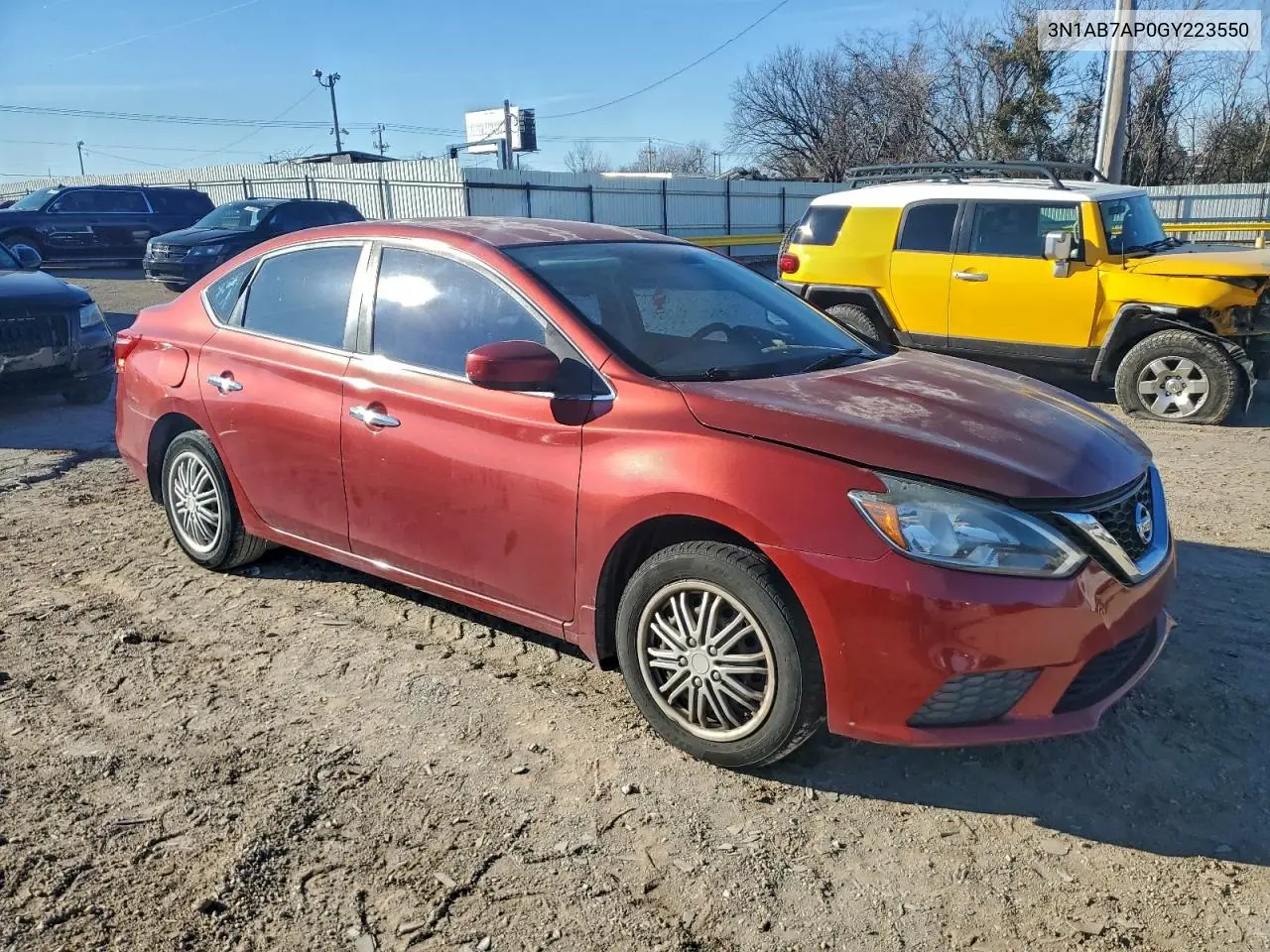3N1AB7AP0GY223550 2016 Nissan Sentra S