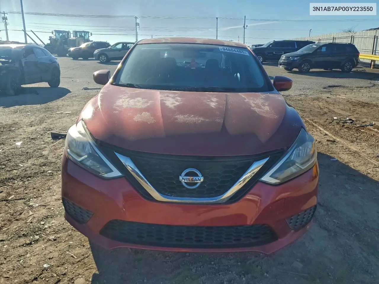 3N1AB7AP0GY223550 2016 Nissan Sentra S