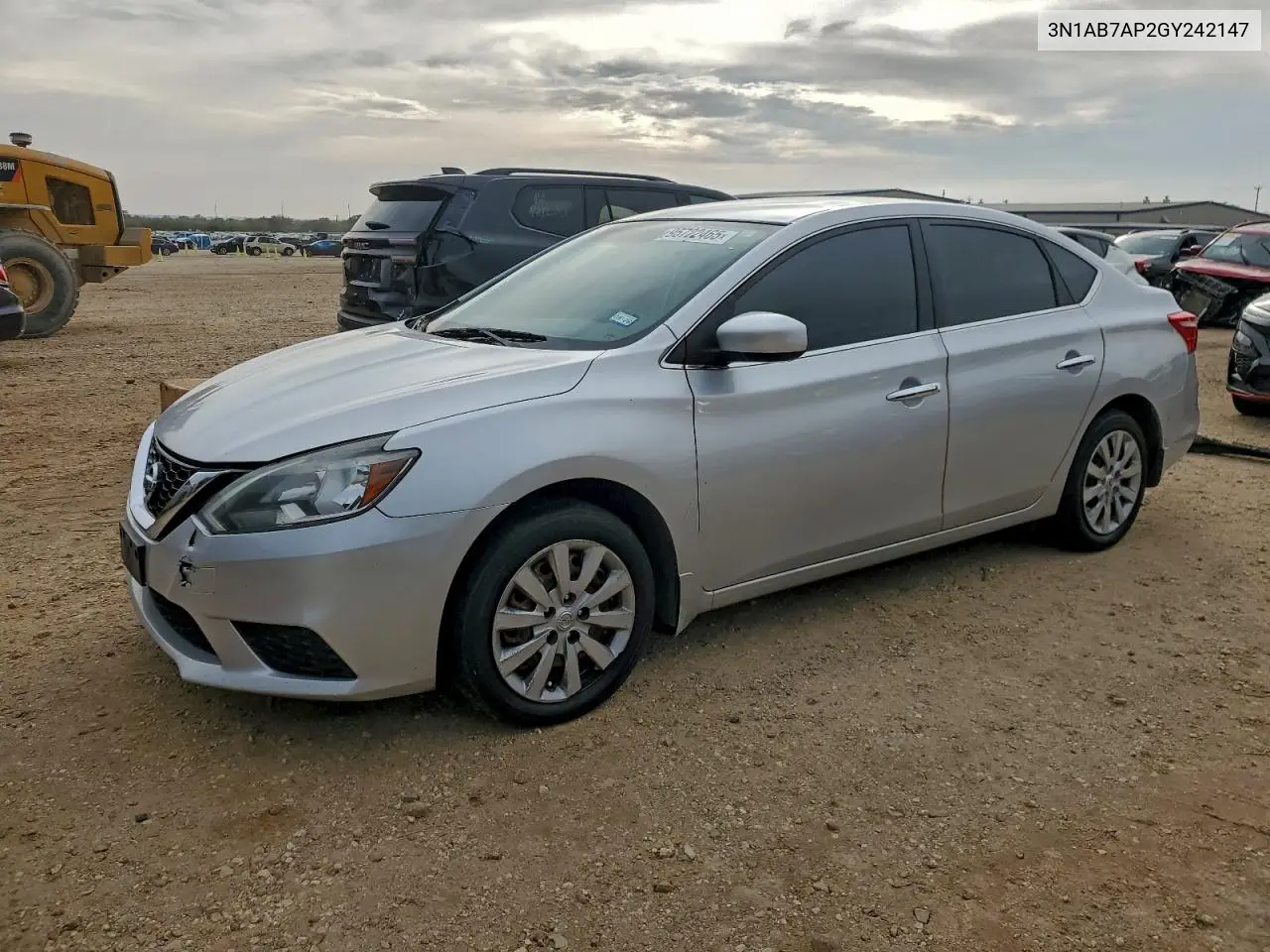 3N1AB7AP2GY242147 2016 Nissan Sentra S