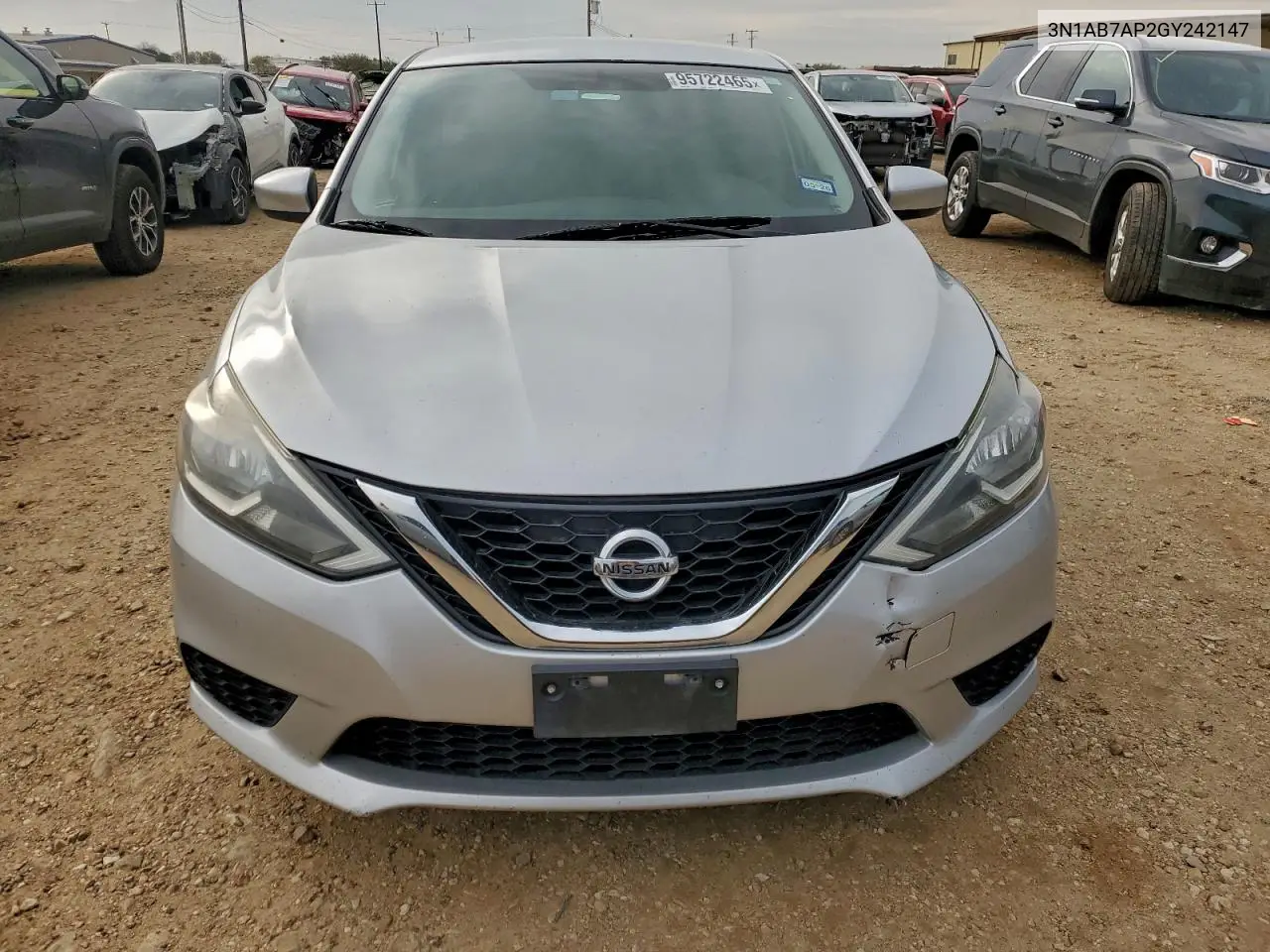3N1AB7AP2GY242147 2016 Nissan Sentra S