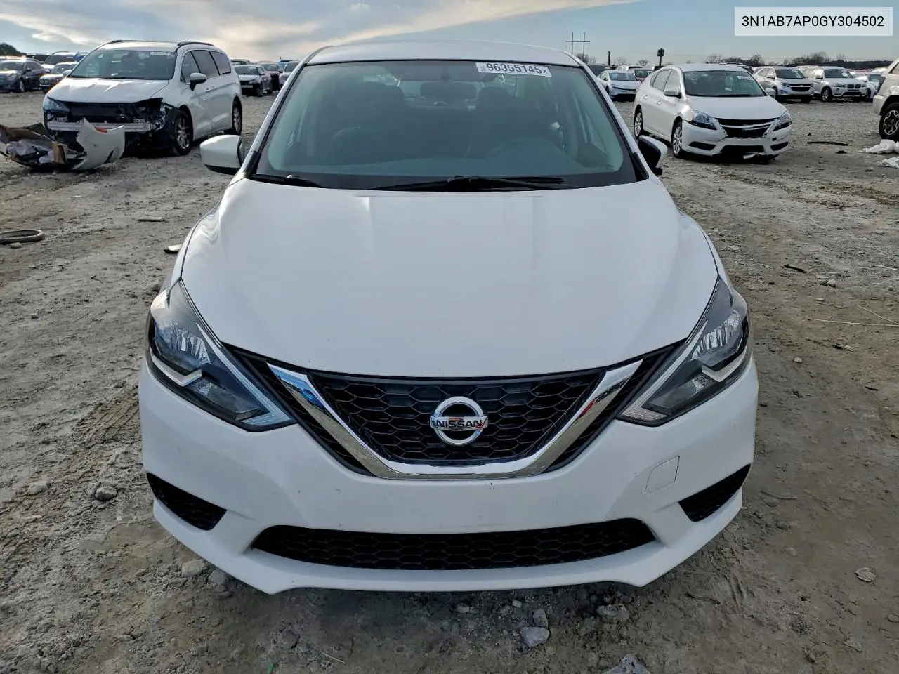 3N1AB7AP0GY304502 2016 Nissan Sentra S