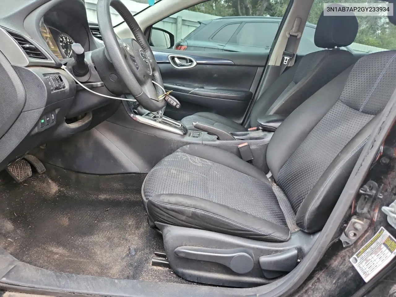 3N1AB7AP2GY233934 2016 Nissan Sentra S