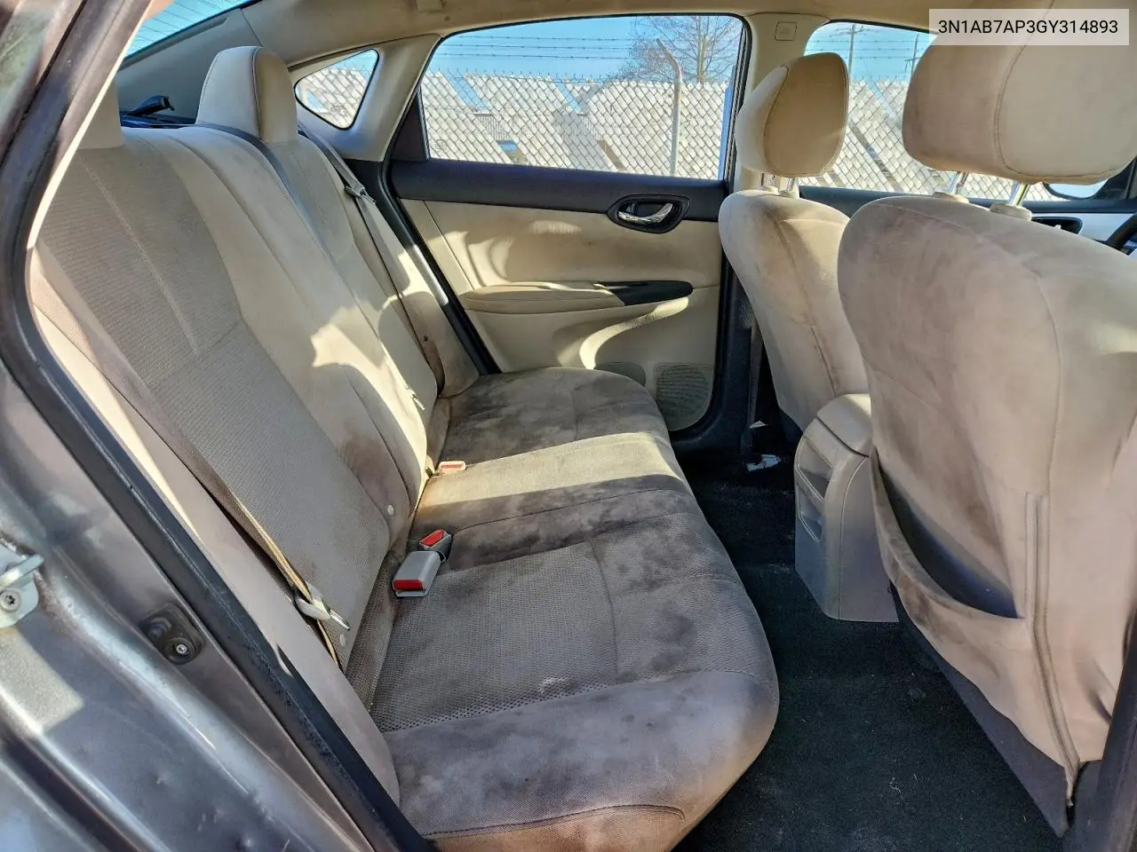 3N1AB7AP3GY314893 2016 Nissan Sentra S