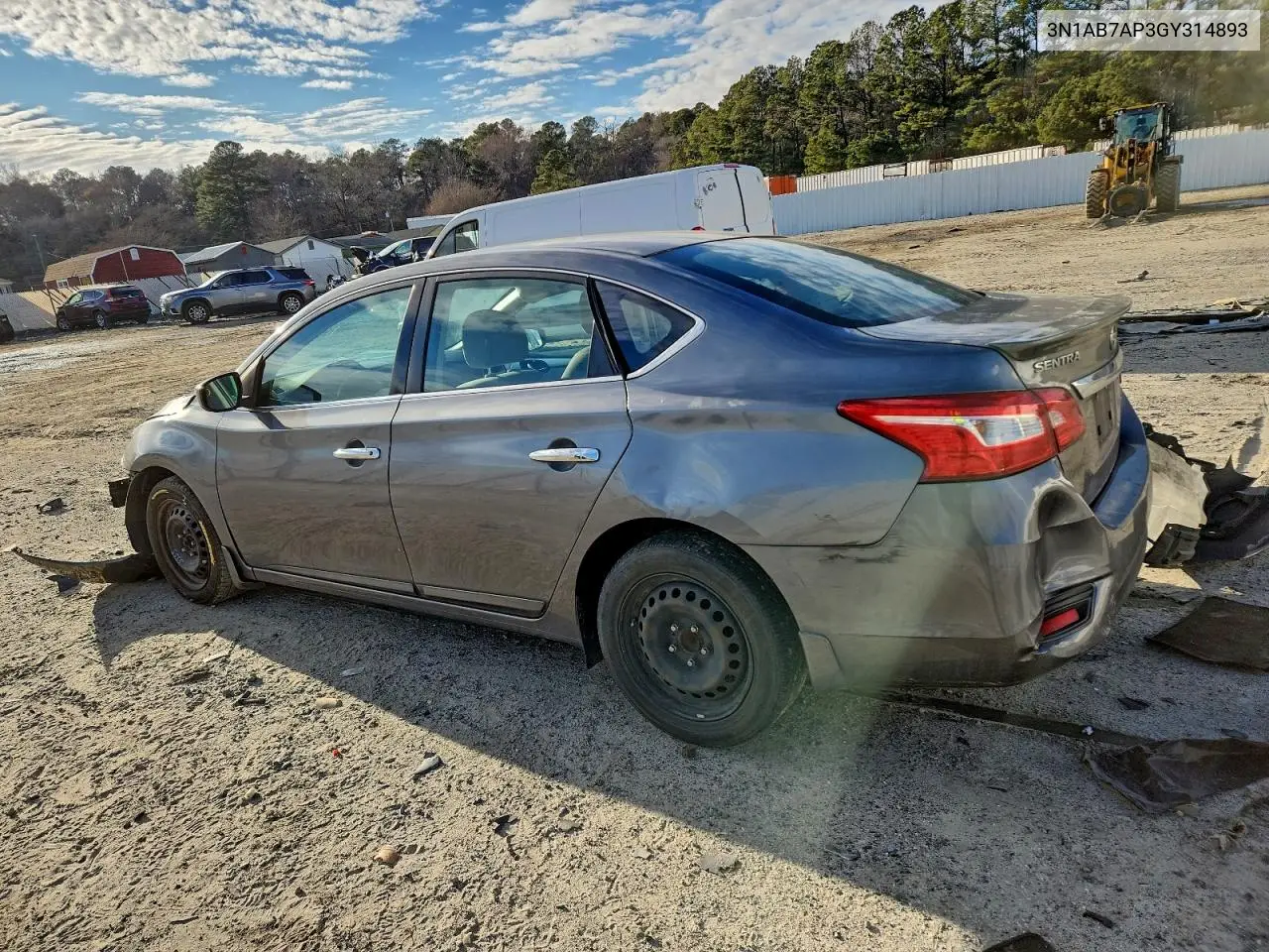 3N1AB7AP3GY314893 2016 Nissan Sentra S