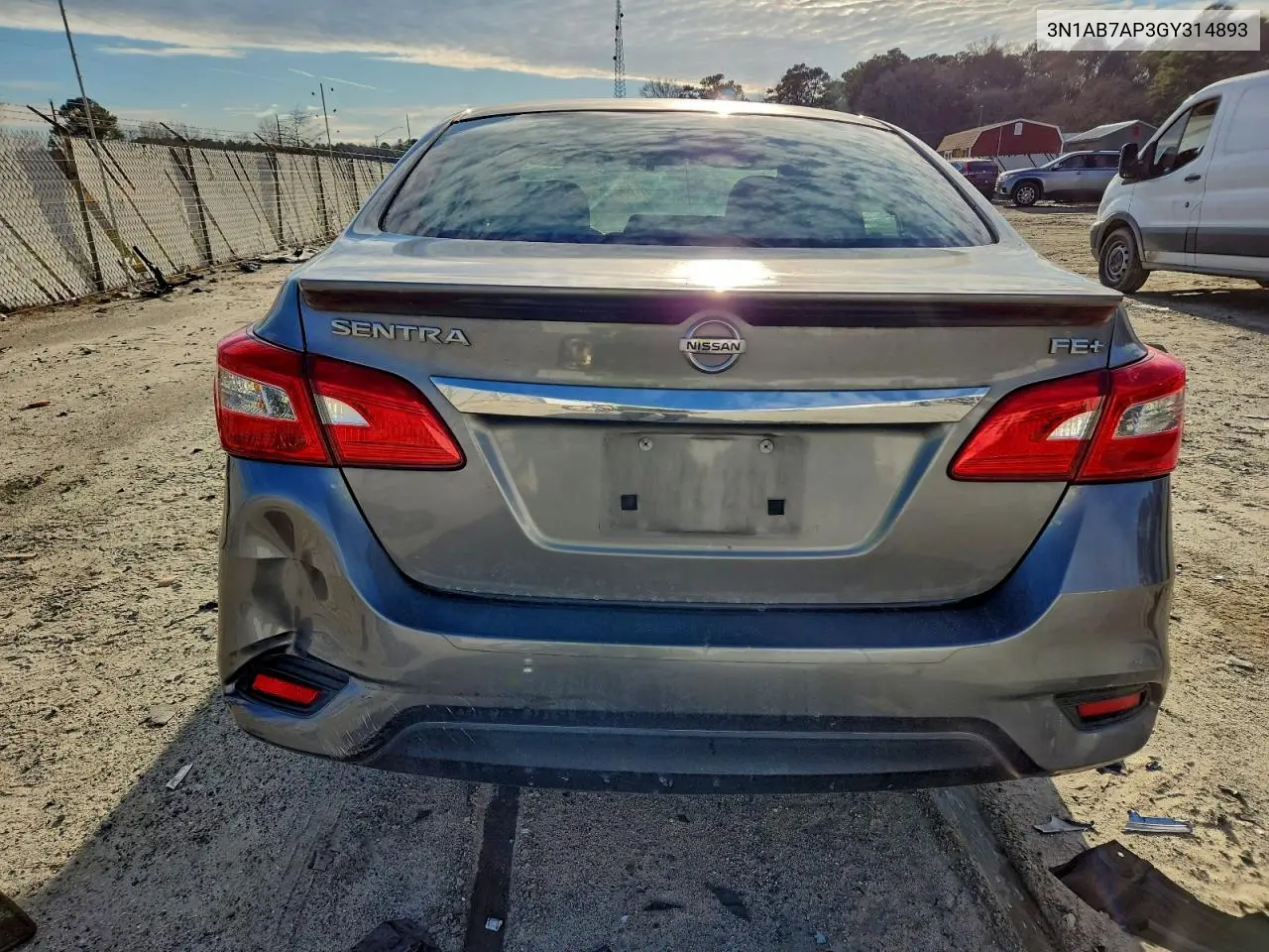 3N1AB7AP3GY314893 2016 Nissan Sentra S