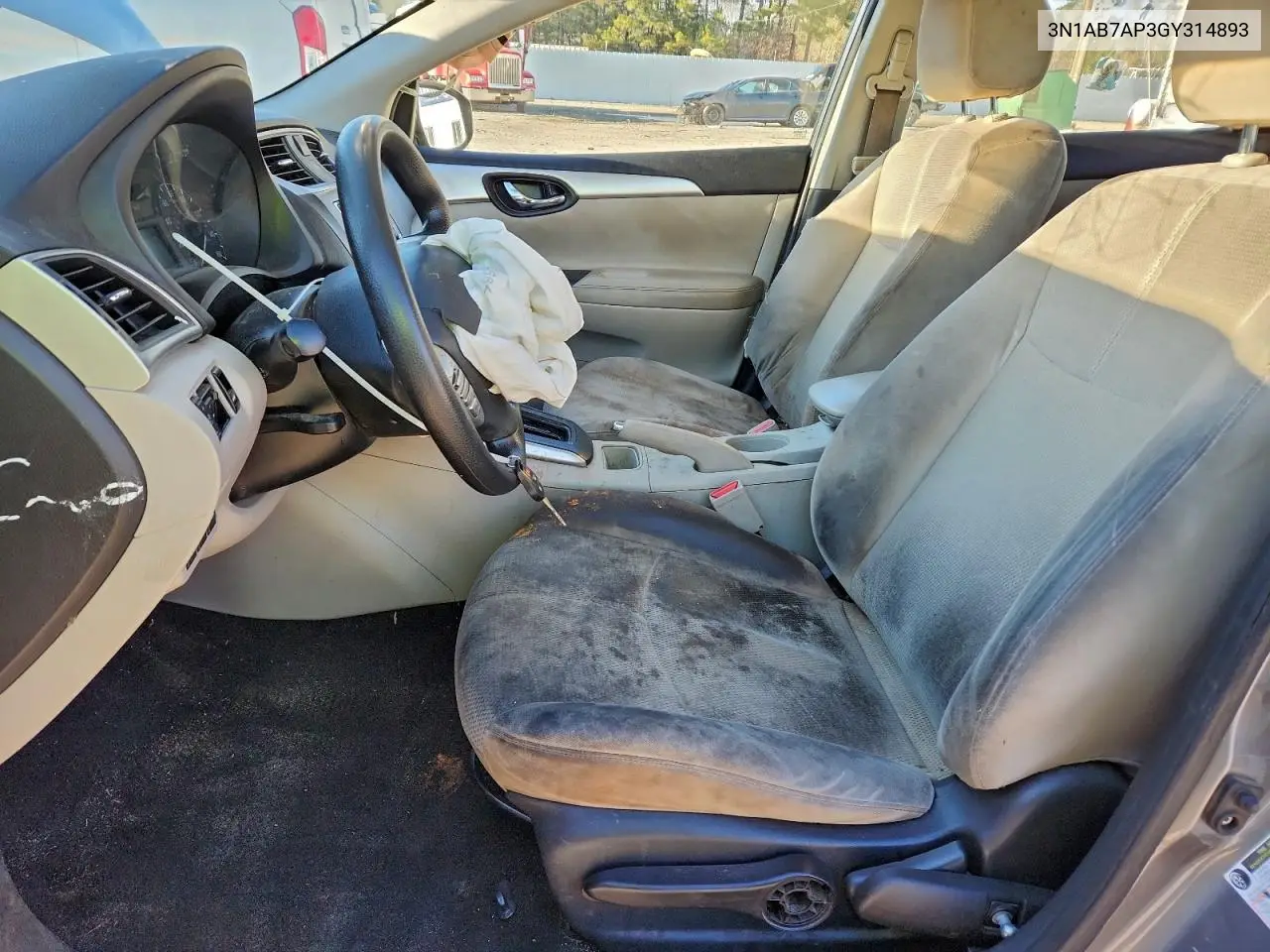 3N1AB7AP3GY314893 2016 Nissan Sentra S