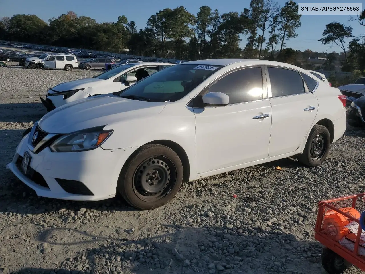 3N1AB7AP6GY275653 2016 Nissan Sentra S