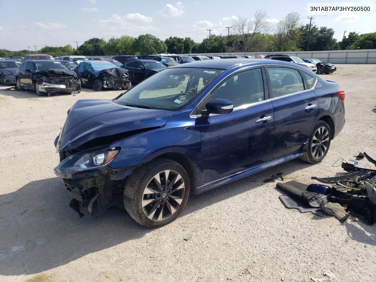 2017 Nissan Sentra S VIN: 3N1AB7AP3HY260500 Lot: 55917984