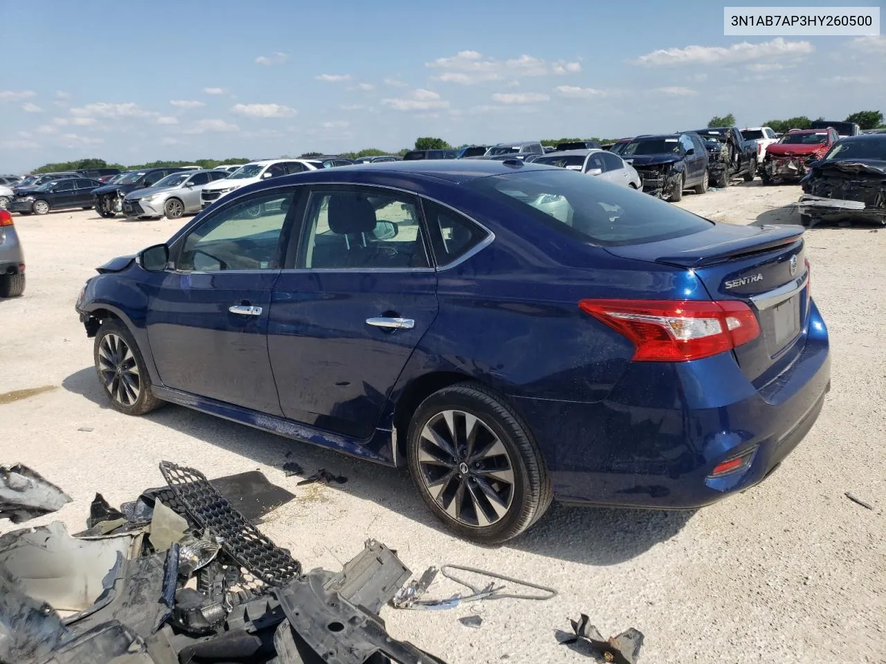 2017 Nissan Sentra S VIN: 3N1AB7AP3HY260500 Lot: 55917984