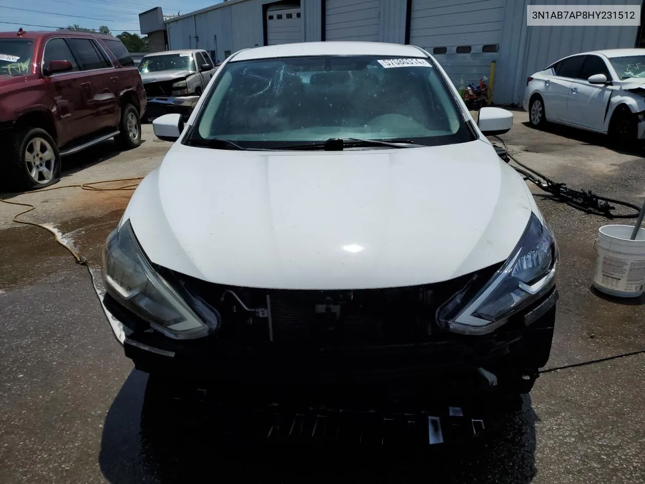 2017 Nissan Sentra S VIN: 3N1AB7AP8HY231512 Lot: 57086314