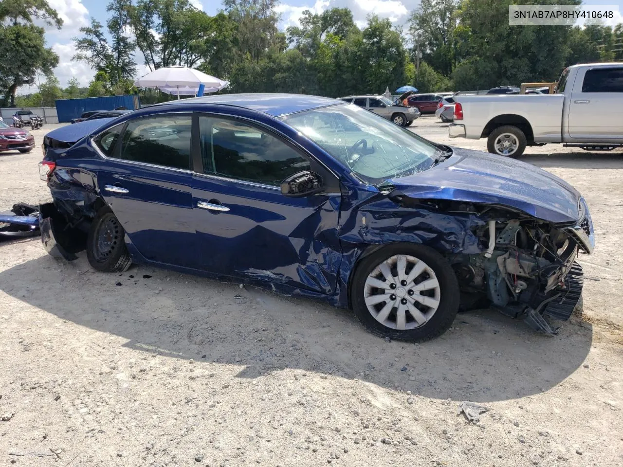 2017 Nissan Sentra S VIN: 3N1AB7AP8HY410648 Lot: 60714064