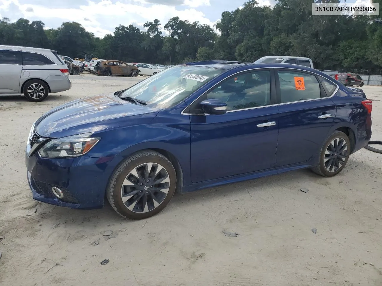 2017 Nissan Sentra Sr Turbo VIN: 3N1CB7AP4HY230866 Lot: 61550004