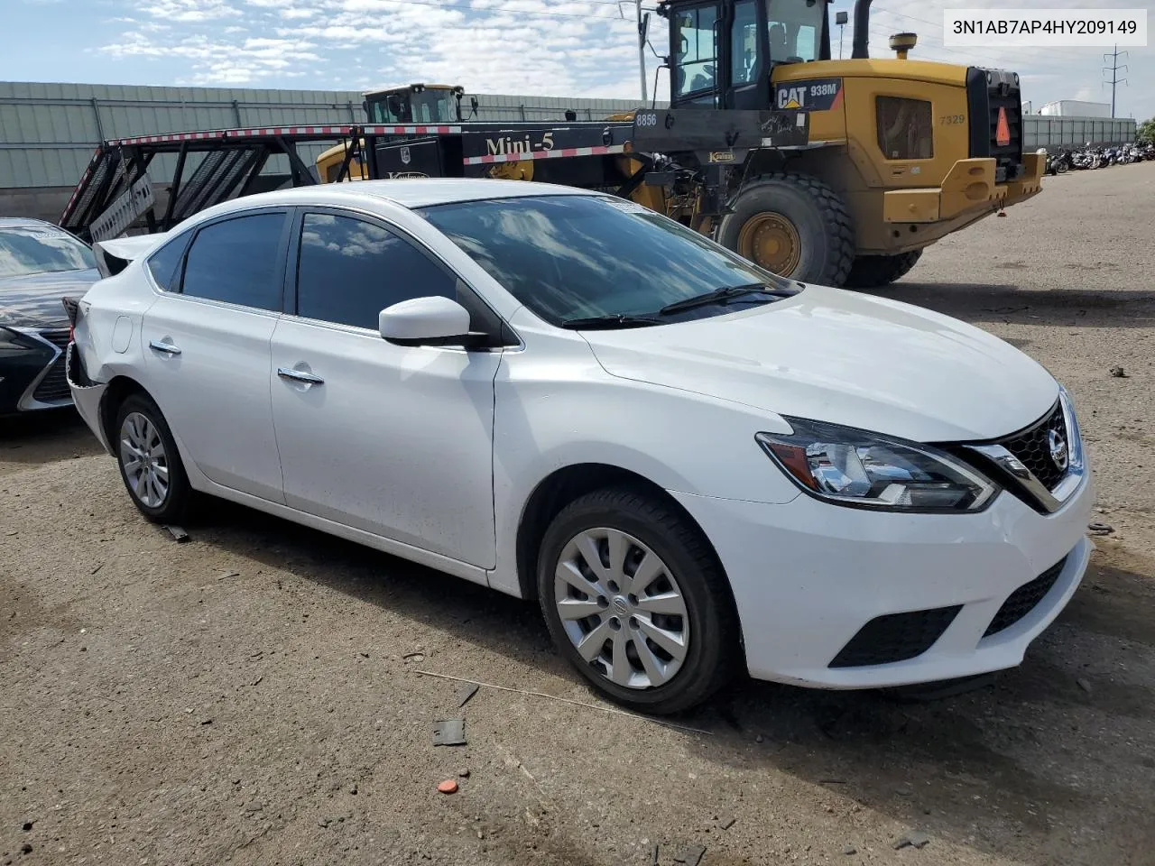 2017 Nissan Sentra S VIN: 3N1AB7AP4HY209149 Lot: 62114274