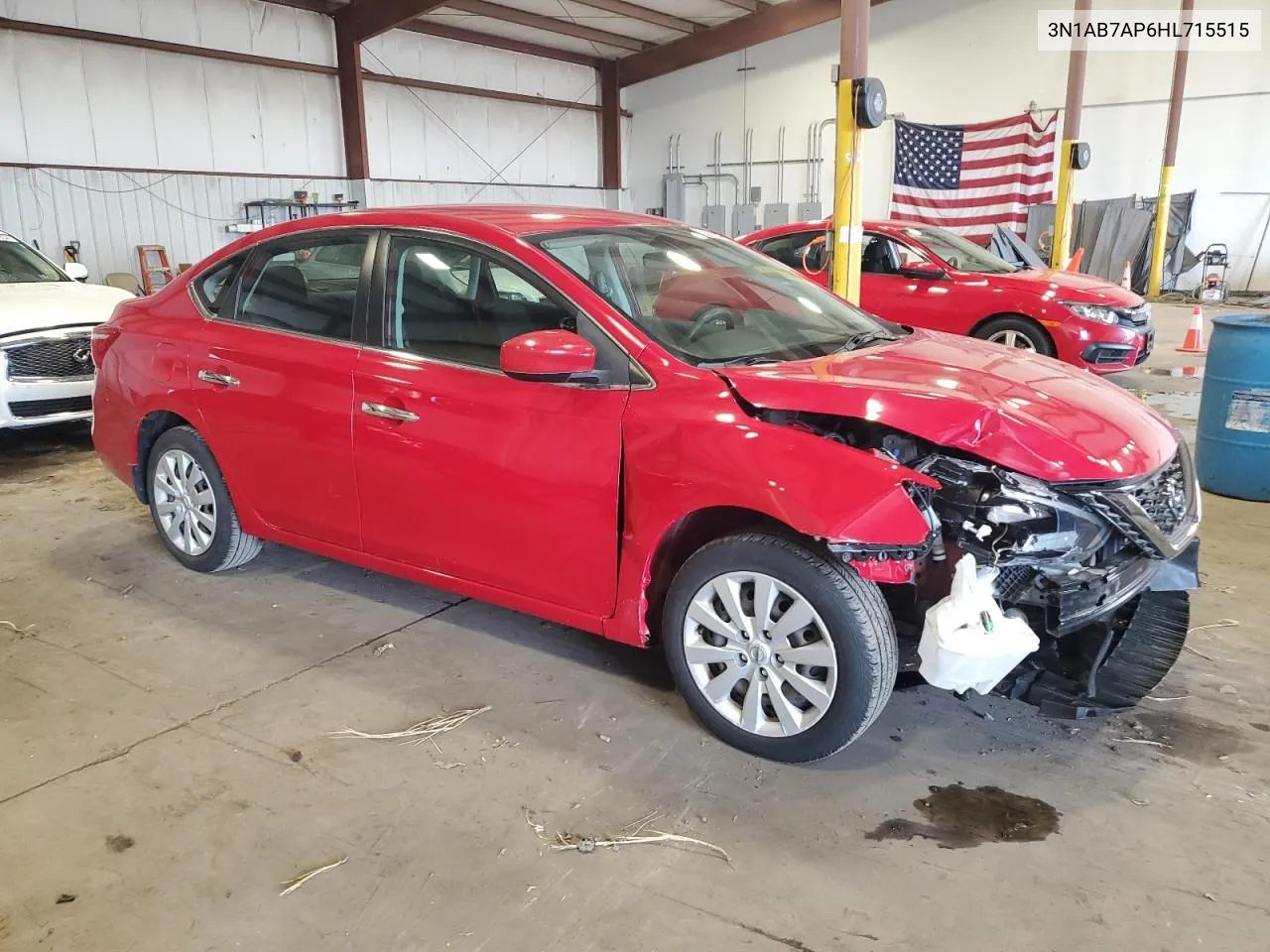 2017 Nissan Sentra S VIN: 3N1AB7AP6HL715515 Lot: 62228814