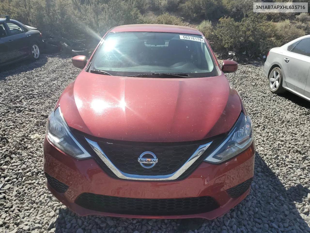 2017 Nissan Sentra S VIN: 3N1AB7APXHL635716 Lot: 66318174