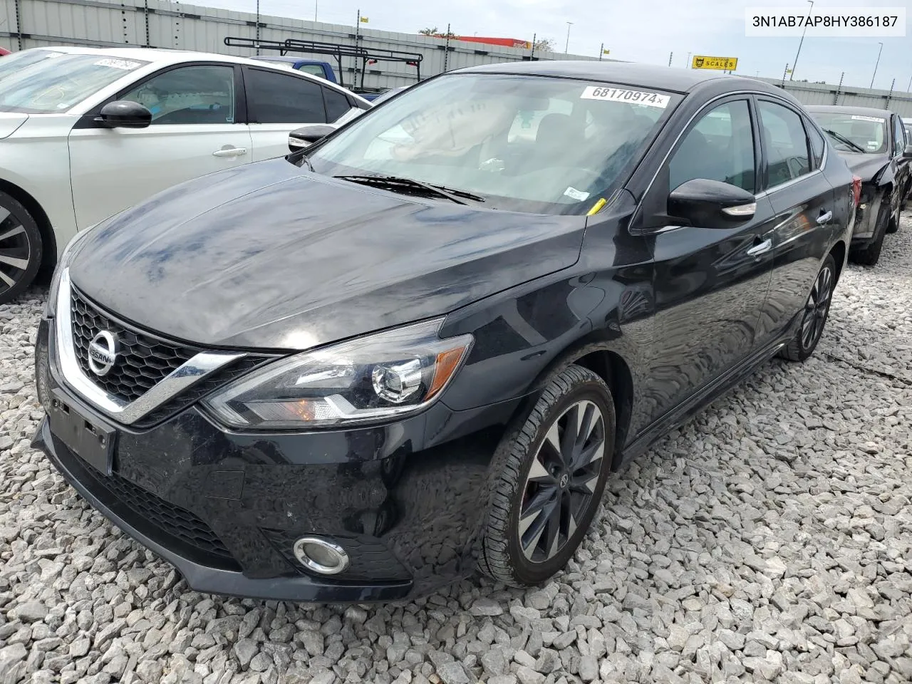 2017 Nissan Sentra S VIN: 3N1AB7AP8HY386187 Lot: 68170974