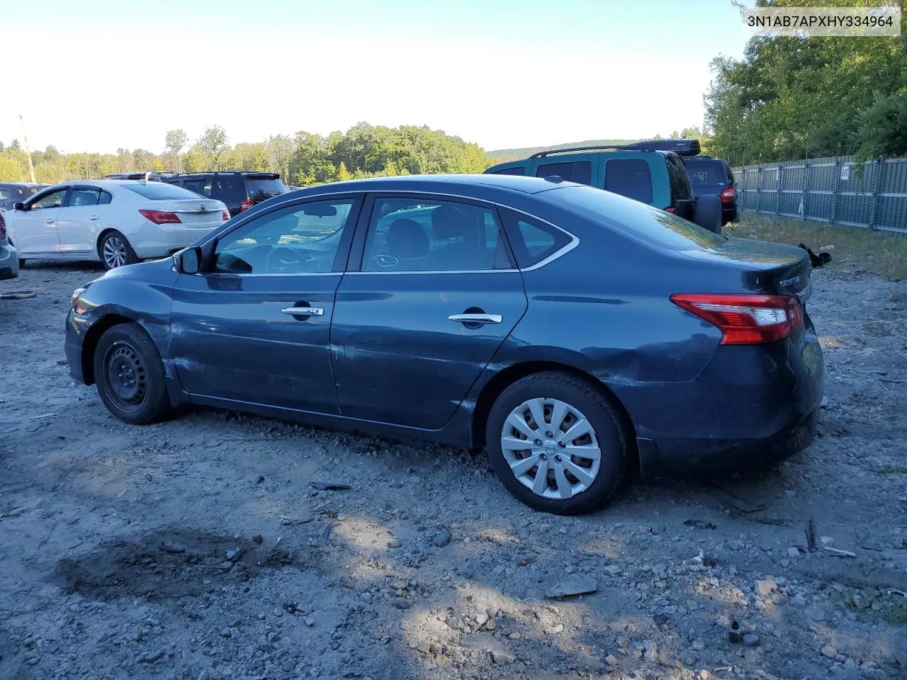 3N1AB7APXHY334964 2017 Nissan Sentra S