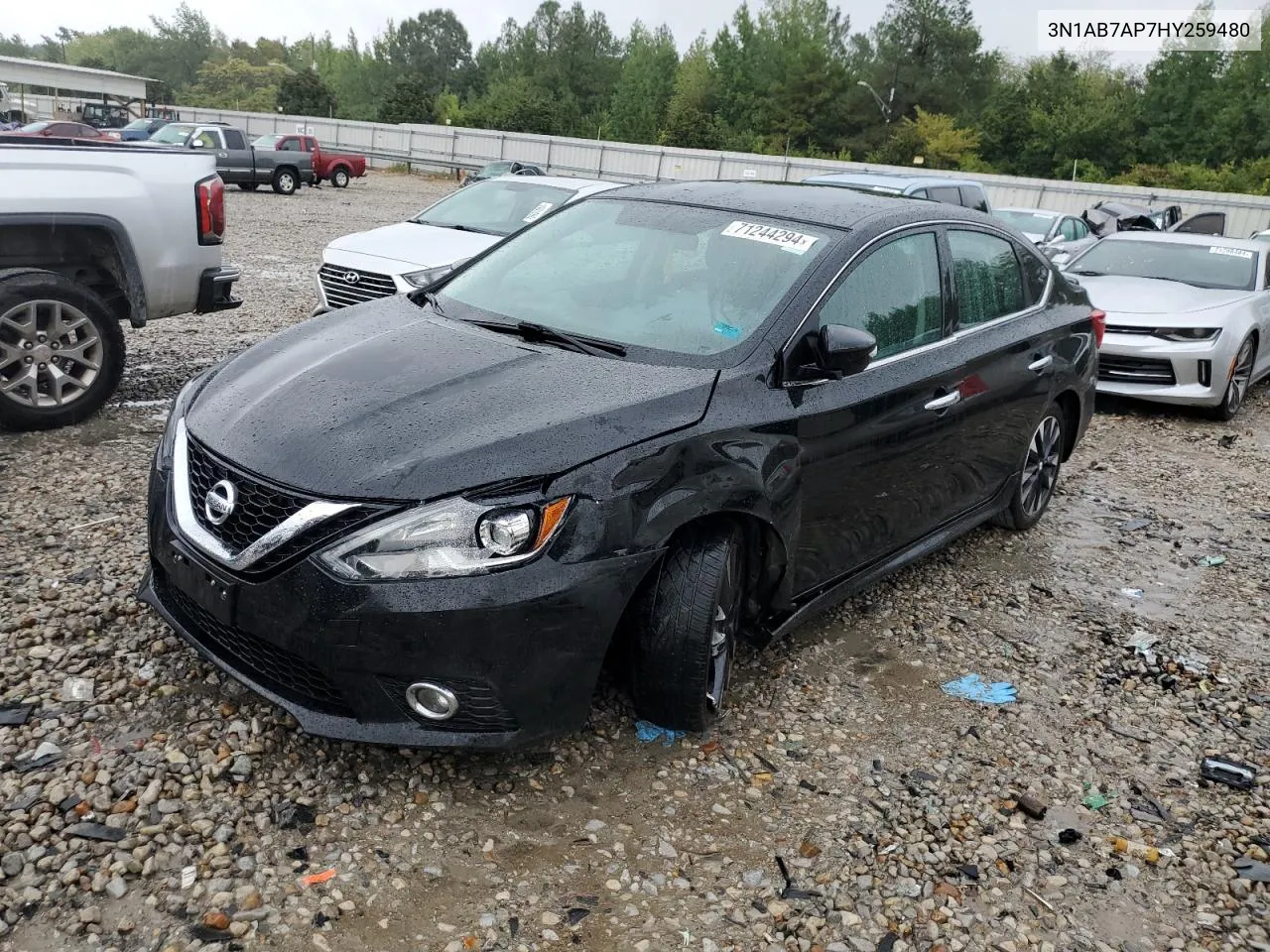 2017 Nissan Sentra S VIN: 3N1AB7AP7HY259480 Lot: 71244294