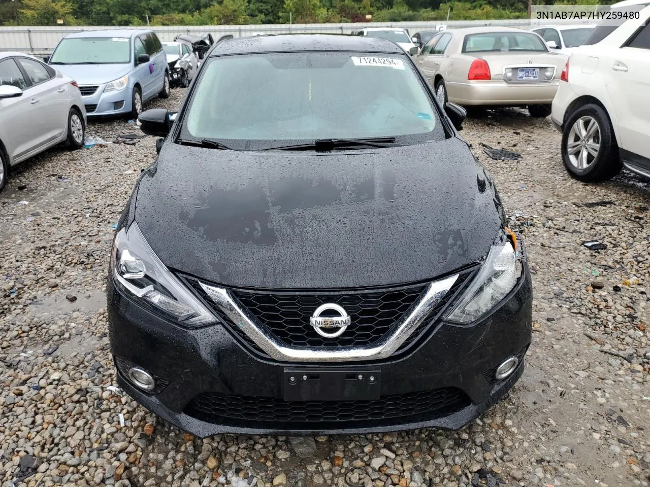 3N1AB7AP7HY259480 2017 Nissan Sentra S