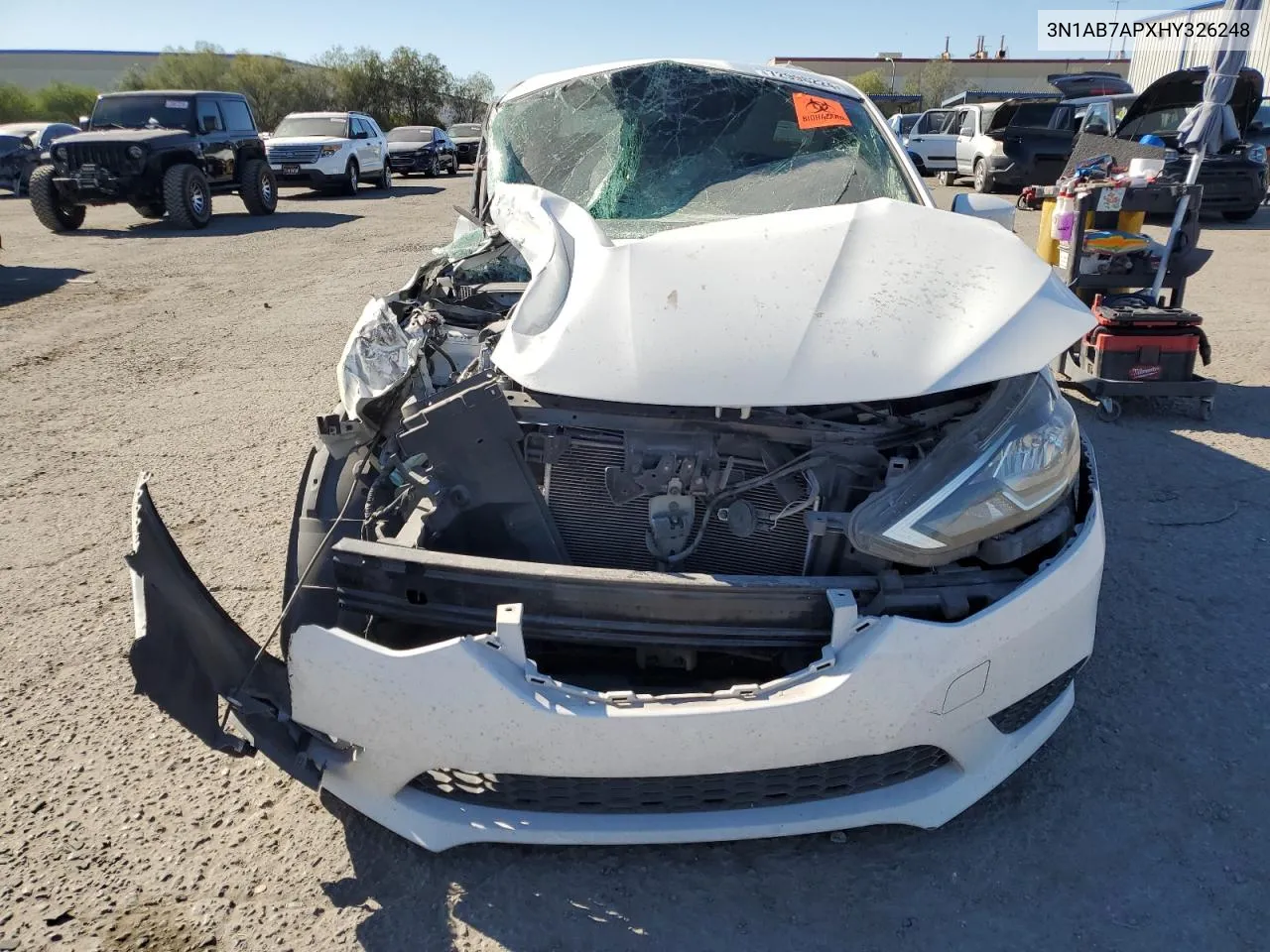 2017 Nissan Sentra S VIN: 3N1AB7APXHY326248 Lot: 72998224