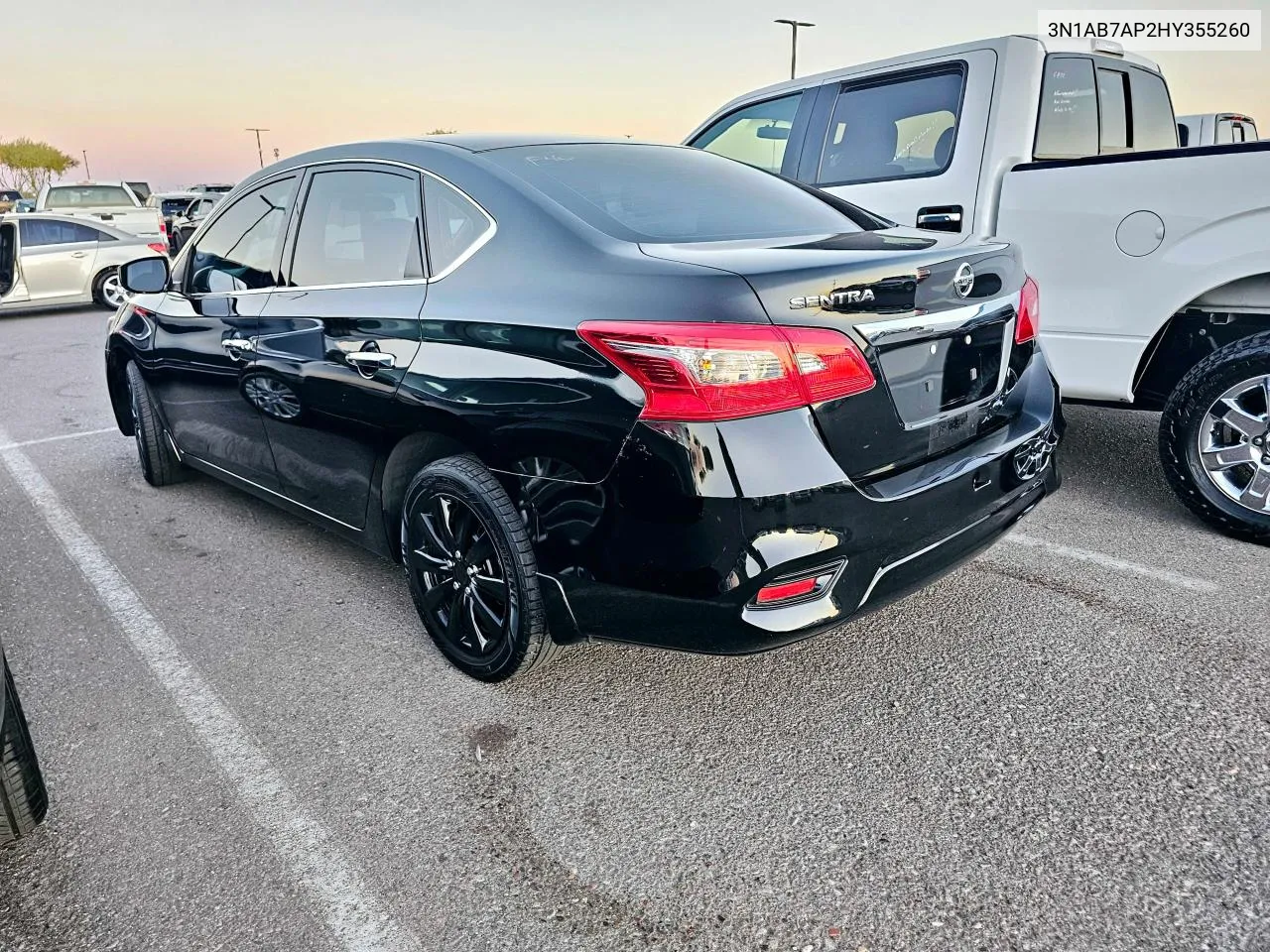 2017 Nissan Sentra S VIN: 3N1AB7AP2HY355260 Lot: 73259444