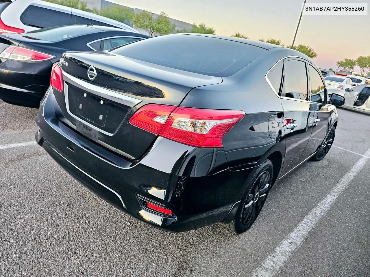 2017 Nissan Sentra S VIN: 3N1AB7AP2HY355260 Lot: 73259444