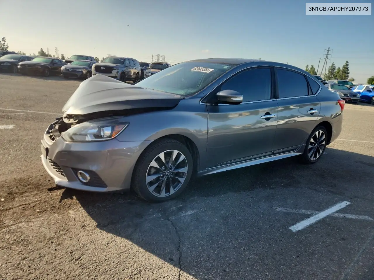 3N1CB7AP0HY207973 2017 Nissan Sentra Sr Turbo