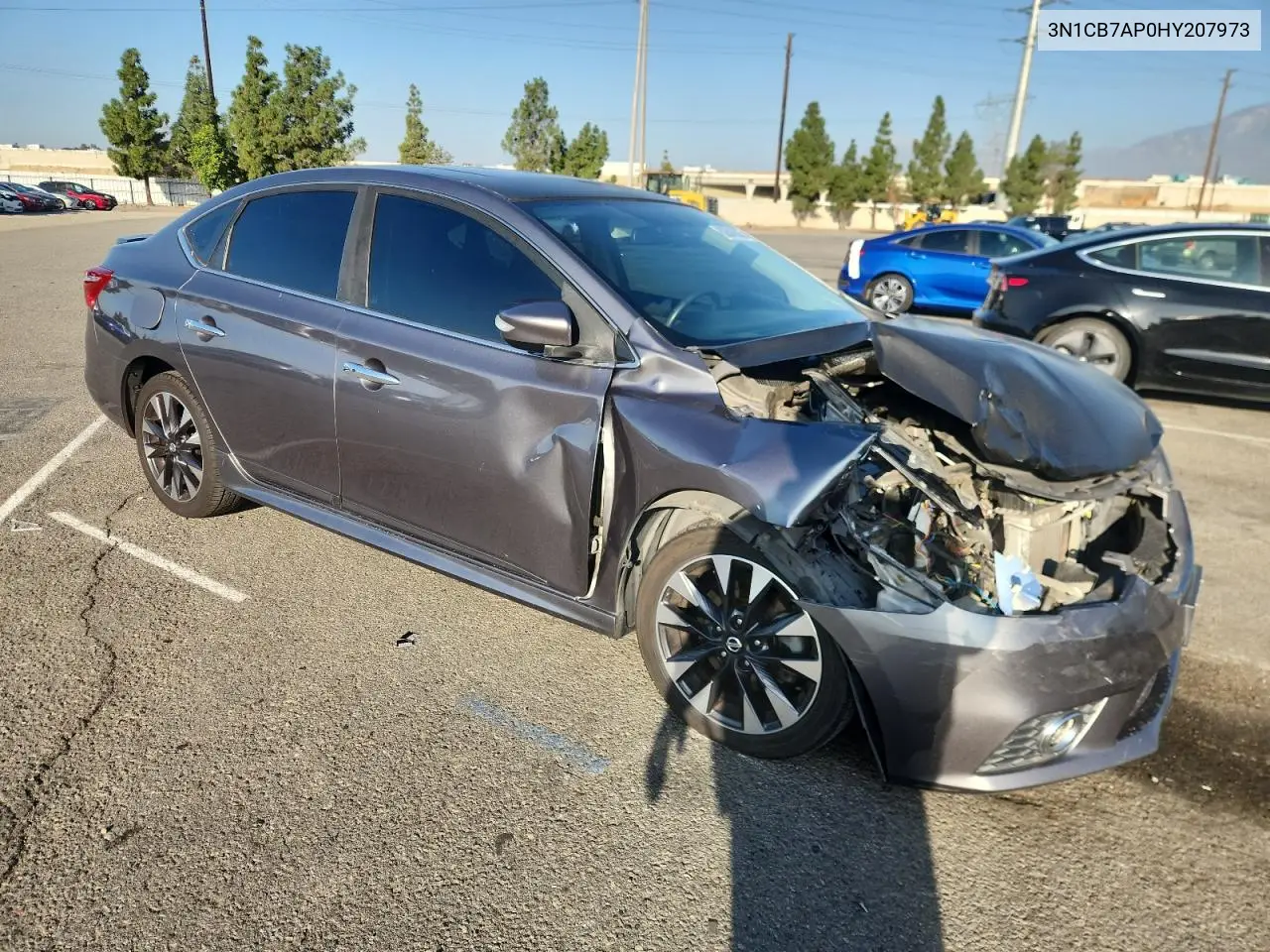 3N1CB7AP0HY207973 2017 Nissan Sentra Sr Turbo